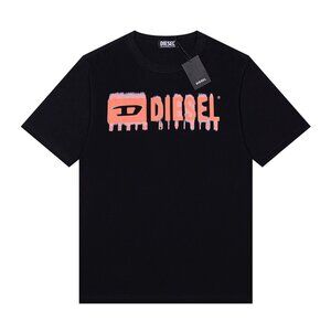 Black Letter Print T-Shirt Diesel